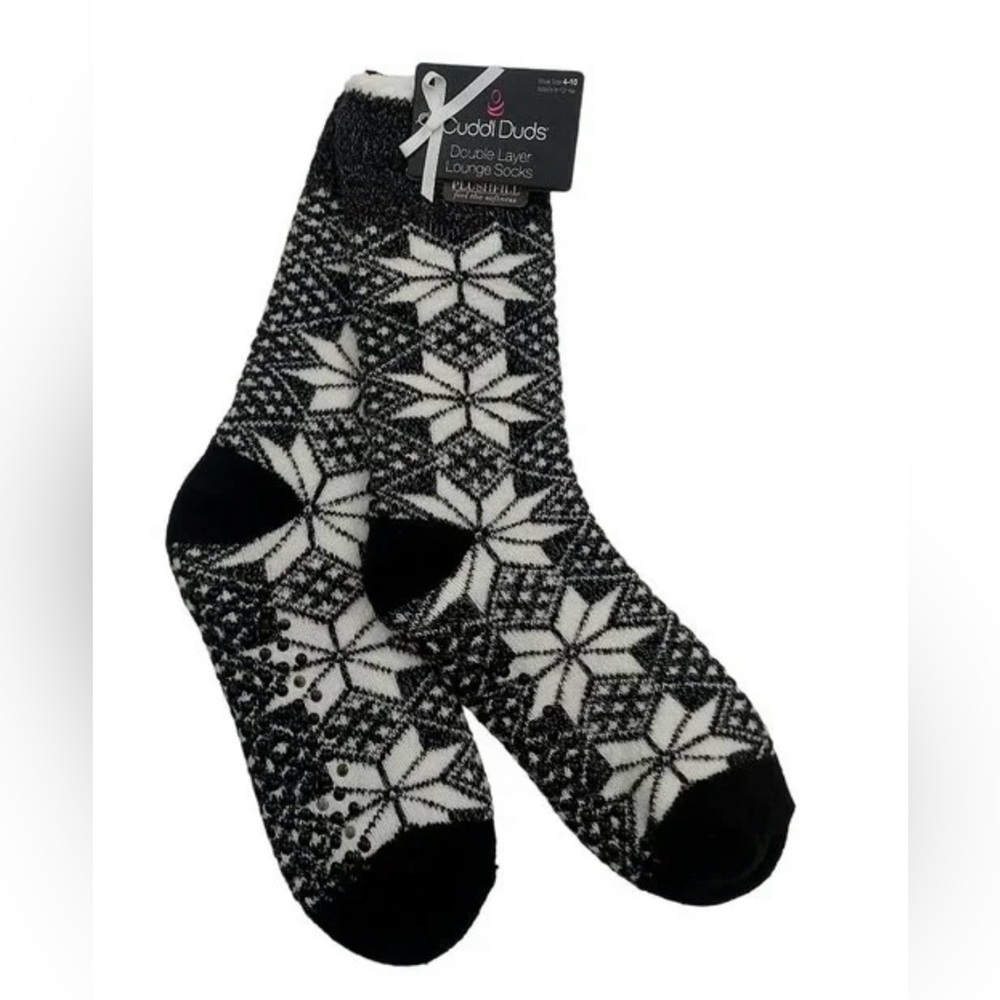 Cuddl Duds Double Layer Lounge Socks